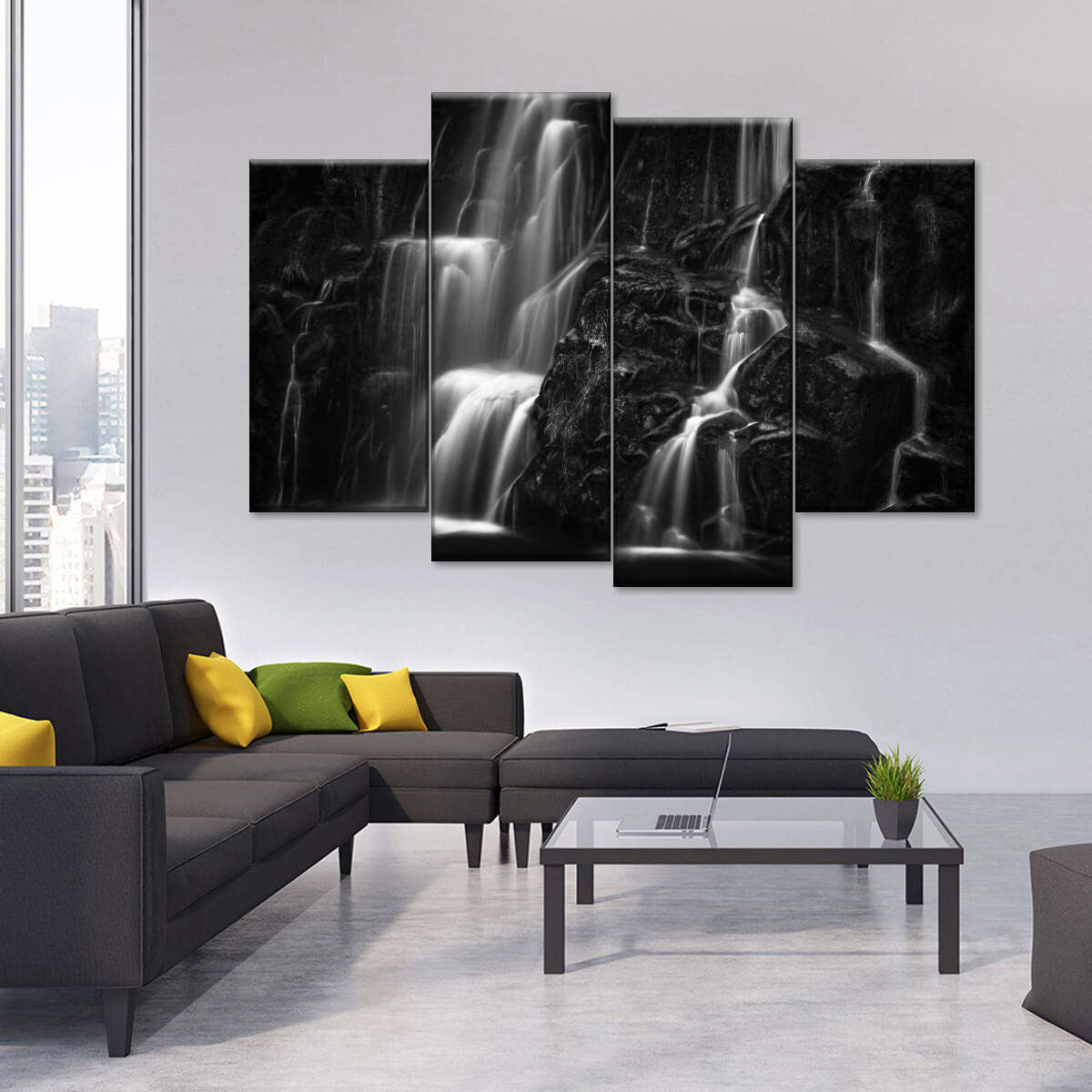 Dark Waterfalls Wall Art