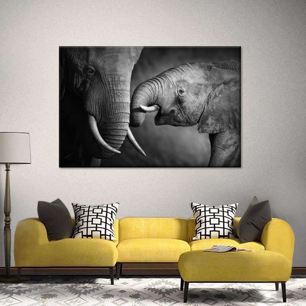 Elephant Affection Wall Art