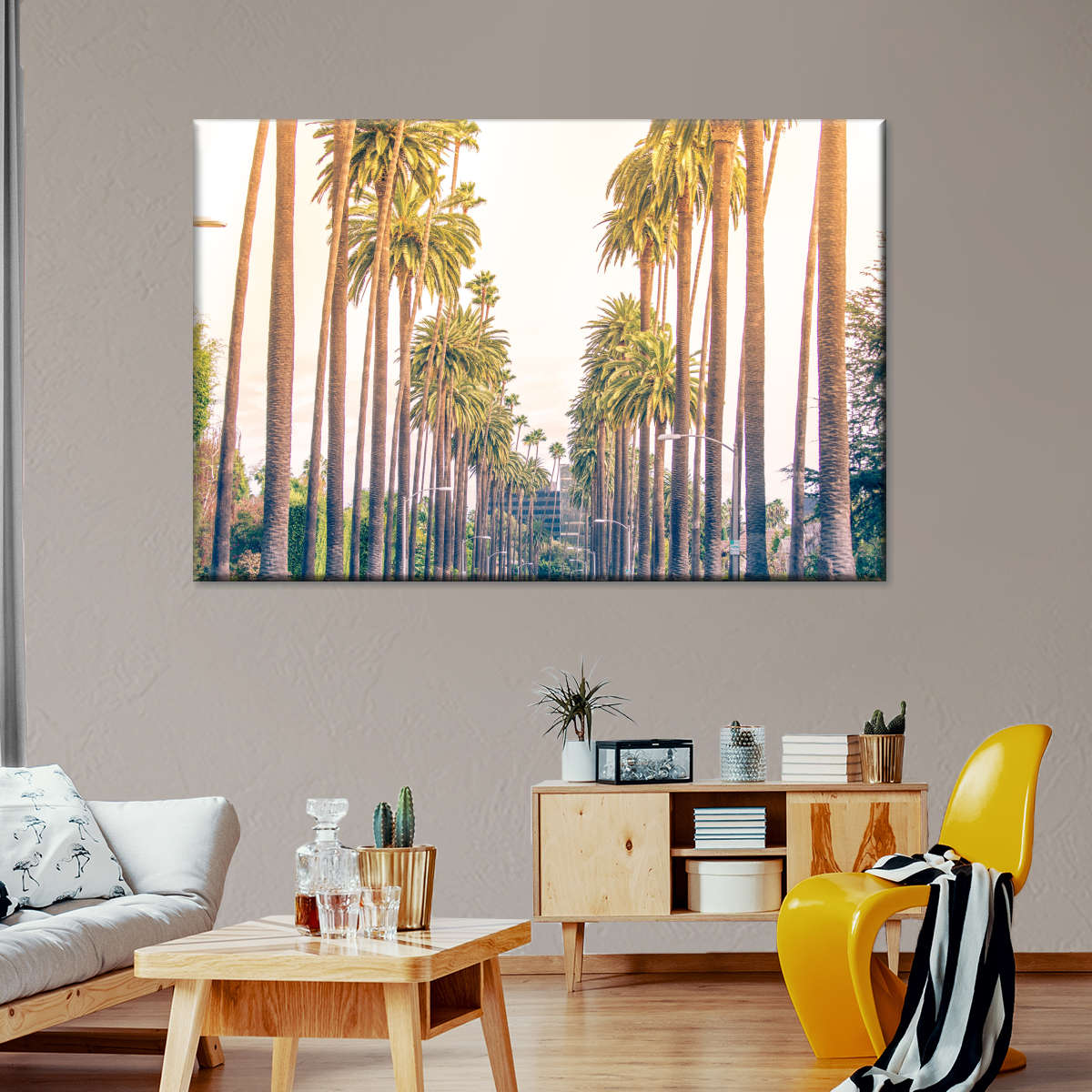 Palm Trees In Los Angeles Wall Art