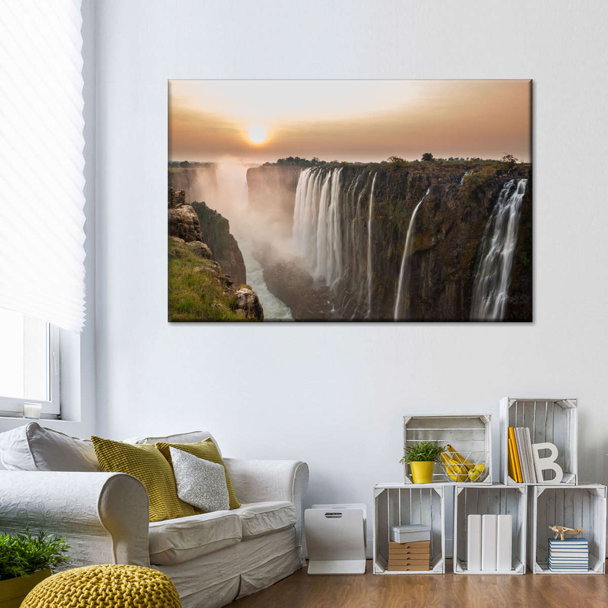 Victoria Falls Sunset Wall Art