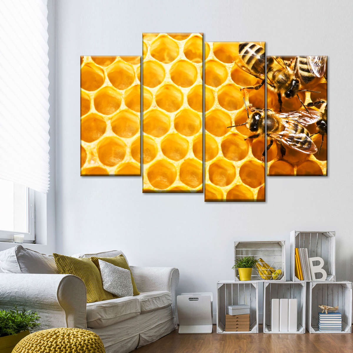 Honey Bee Hive Wall Art