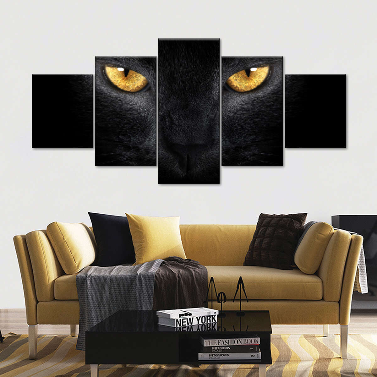 Yellow Eyed Cat Wall Art