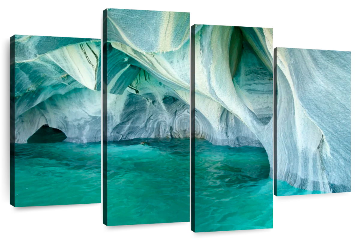 Marble Caves Carrera Lake Wall Art