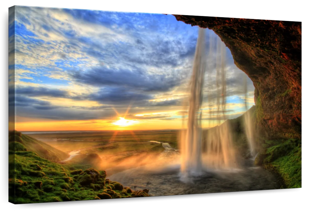 Mountain Waterfall Wall Art