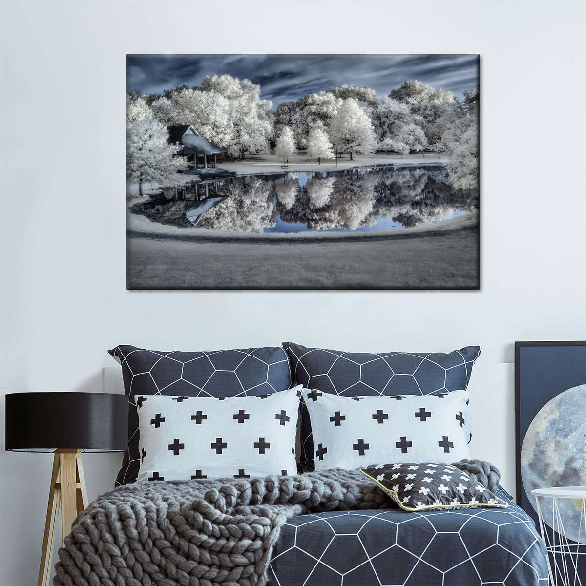 Winter Nightscape Wall Art