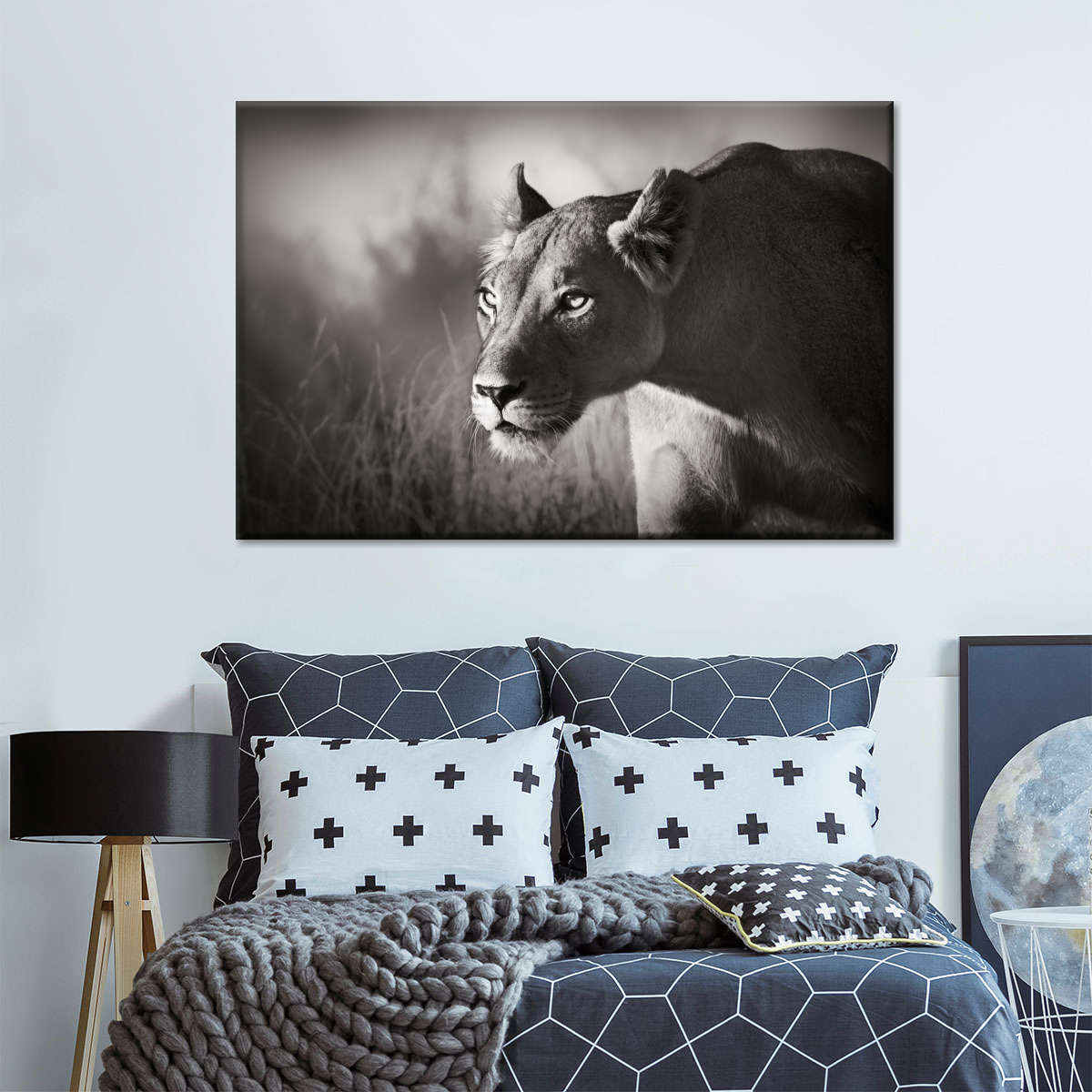 Stalking Lioness Wall Art