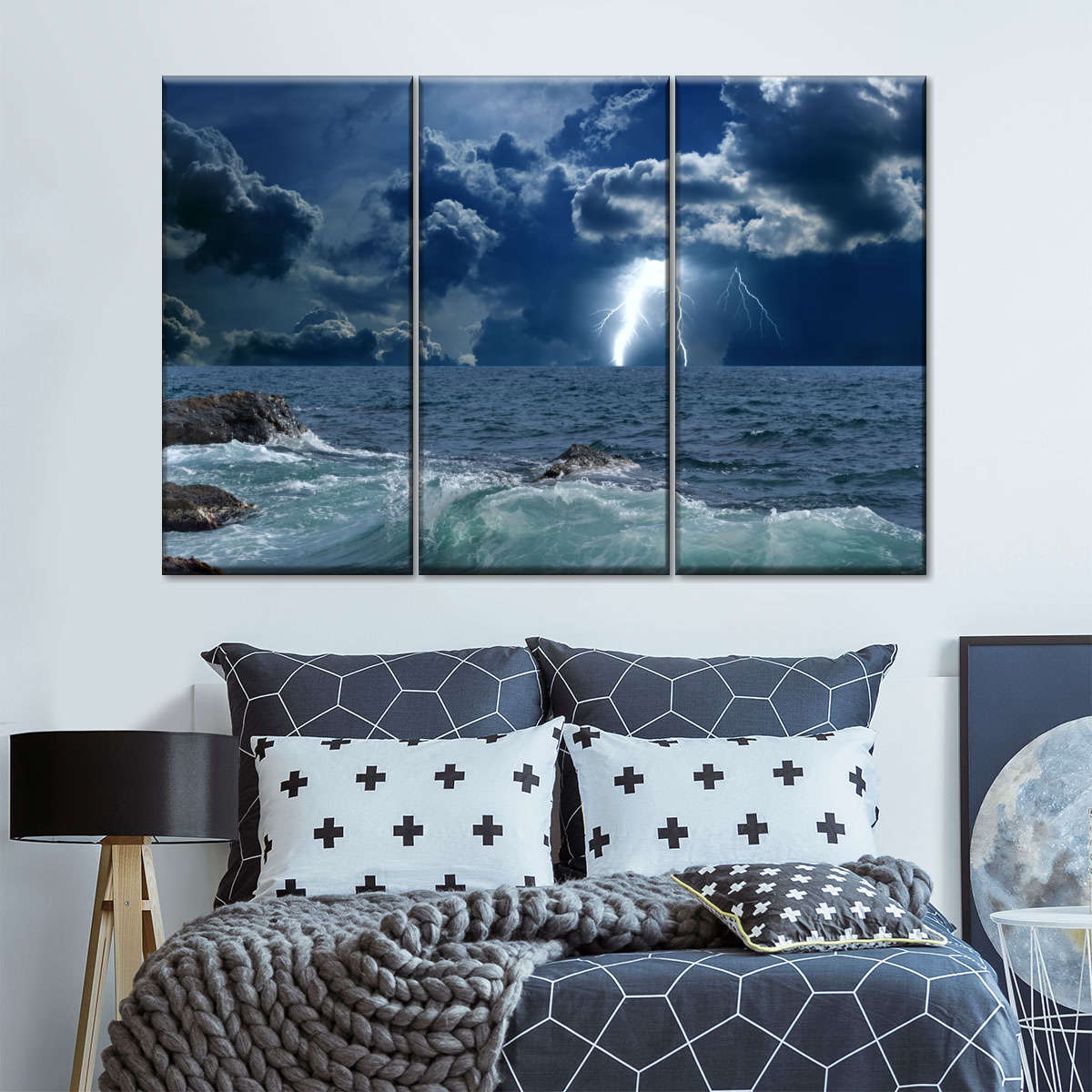 Ocean Storm Bolt Wall Art