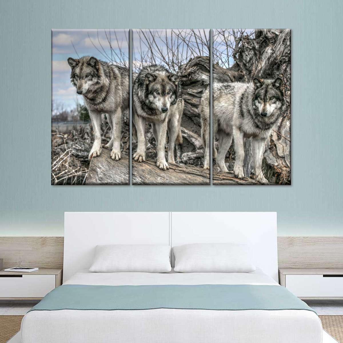 Forest Wolf Pack Wall Art