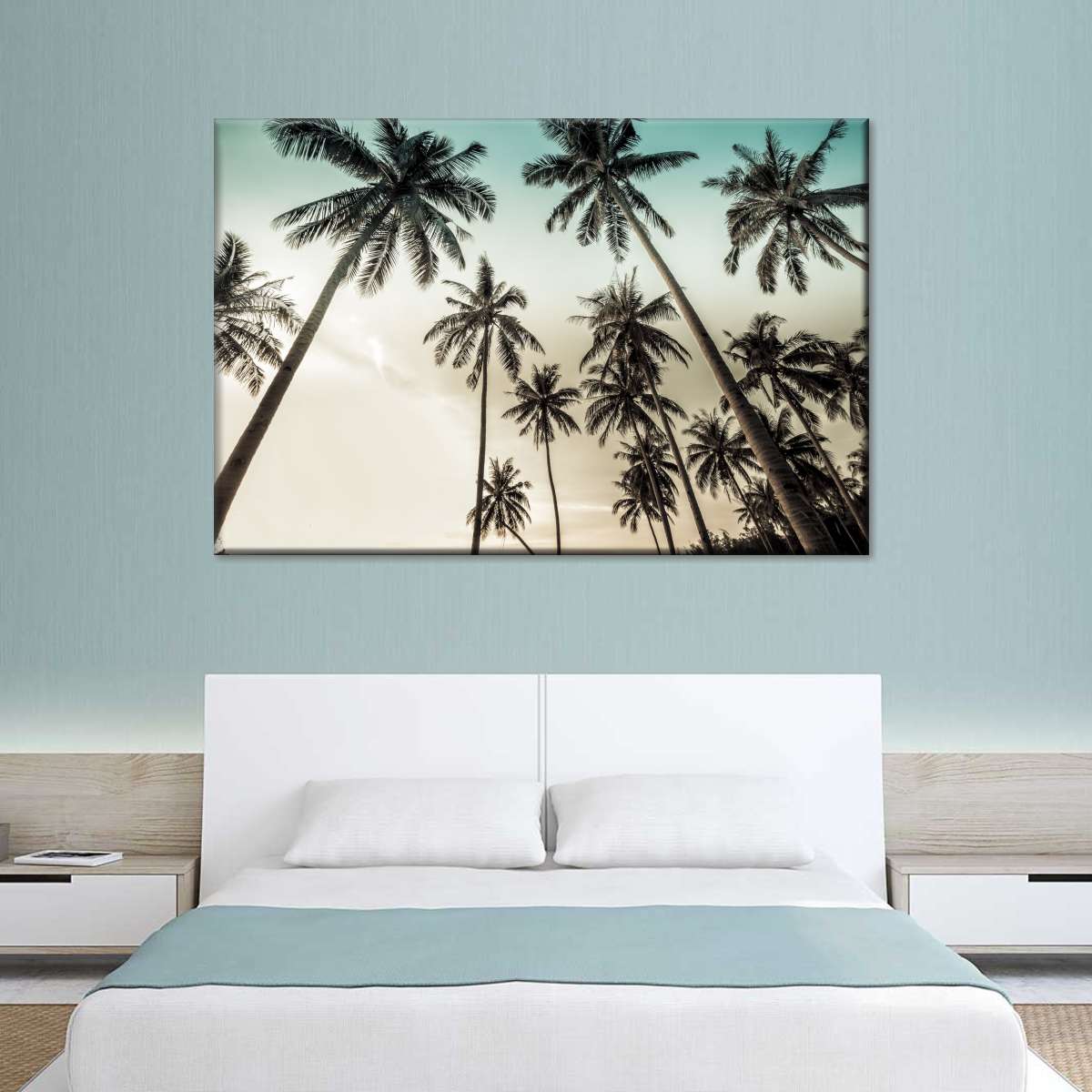 Dawning Above Palm Trees Wall Art