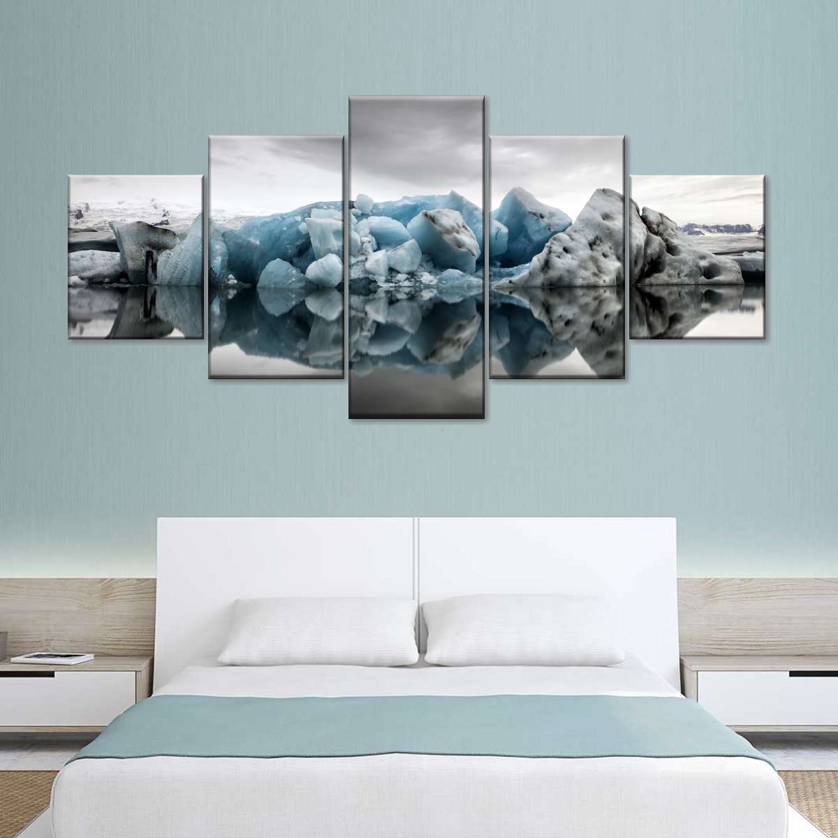 Glacier Lake Reflection Wall Art