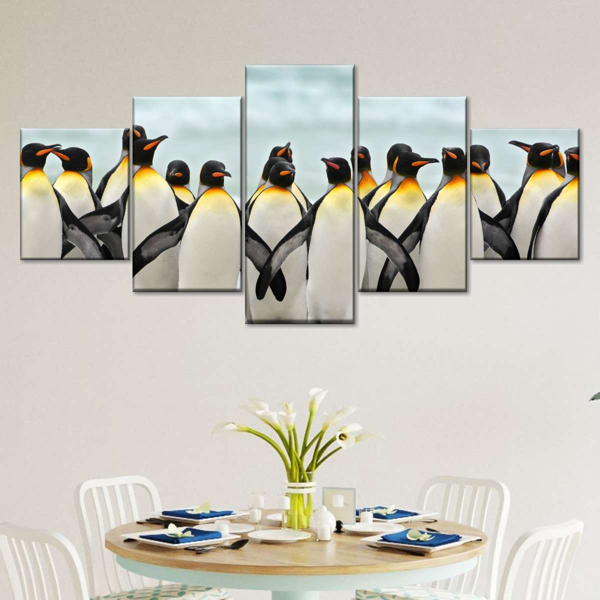 Waddle Of Penguins Wall Art