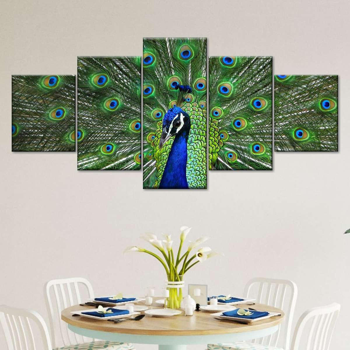 Peacock Feathers Wall Art