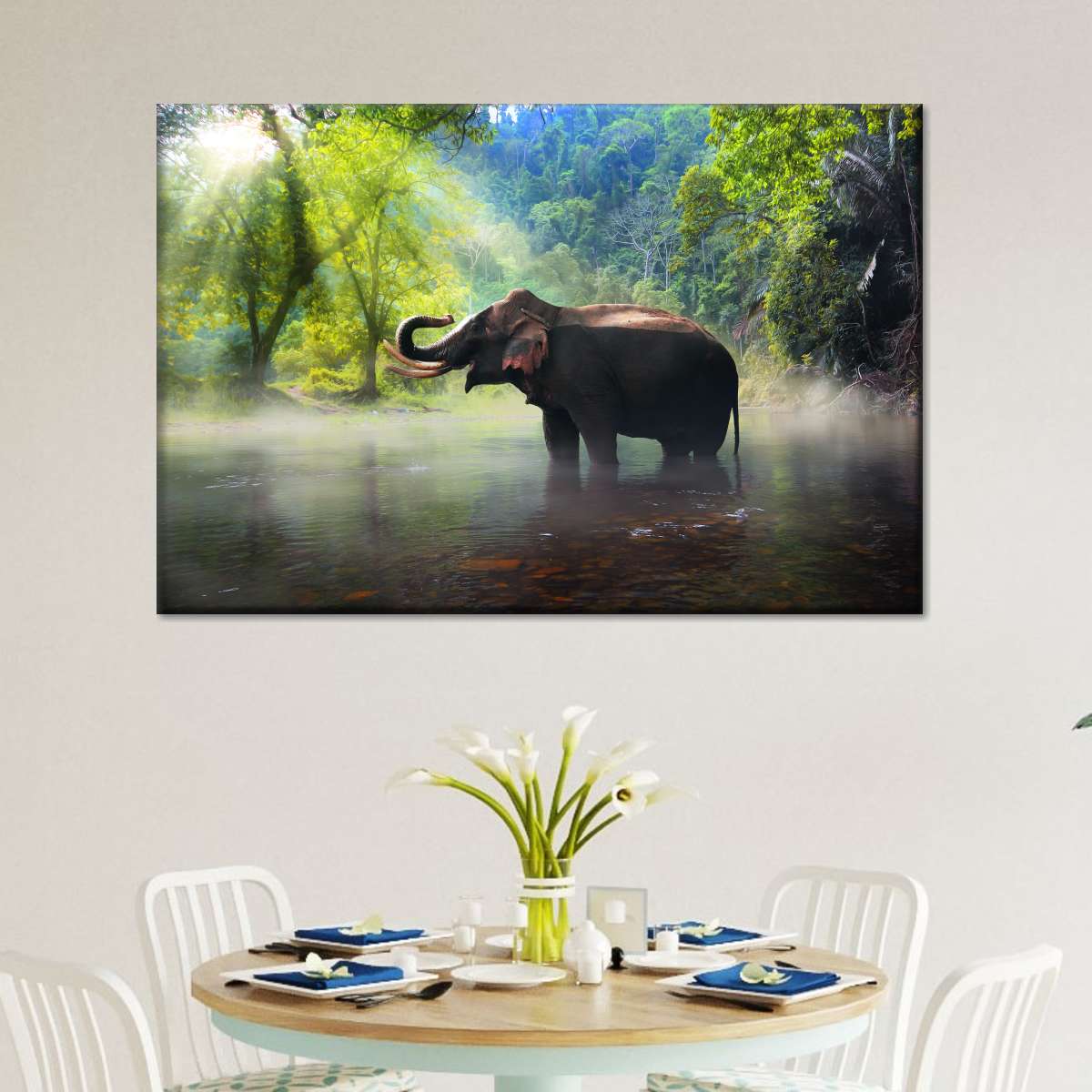 Wild Elephant Wall Art