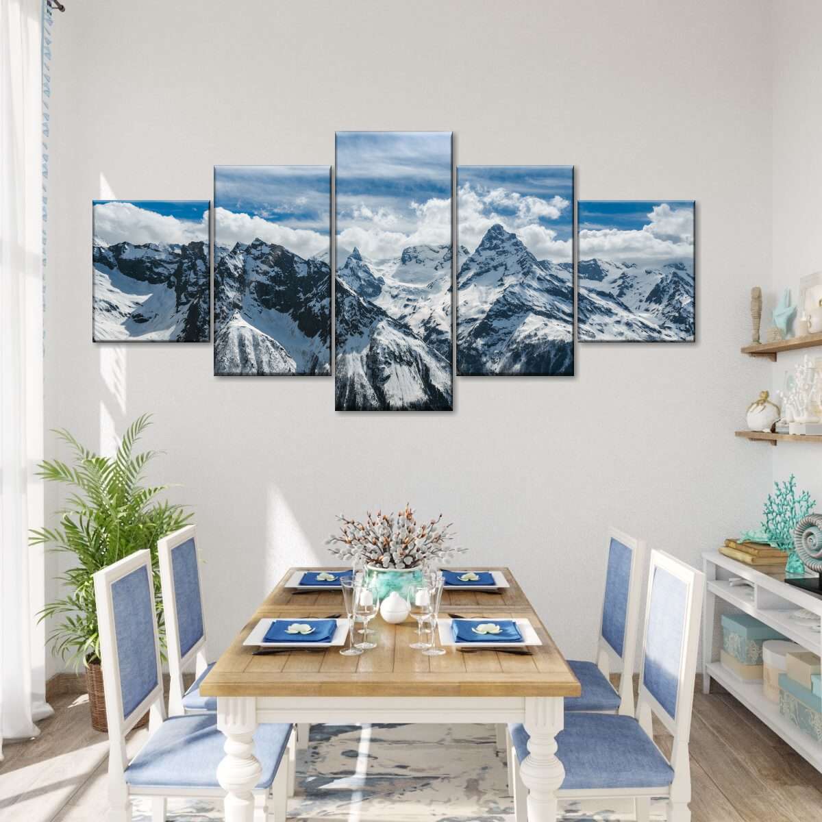 Snow Mountain Peaks Wall Art