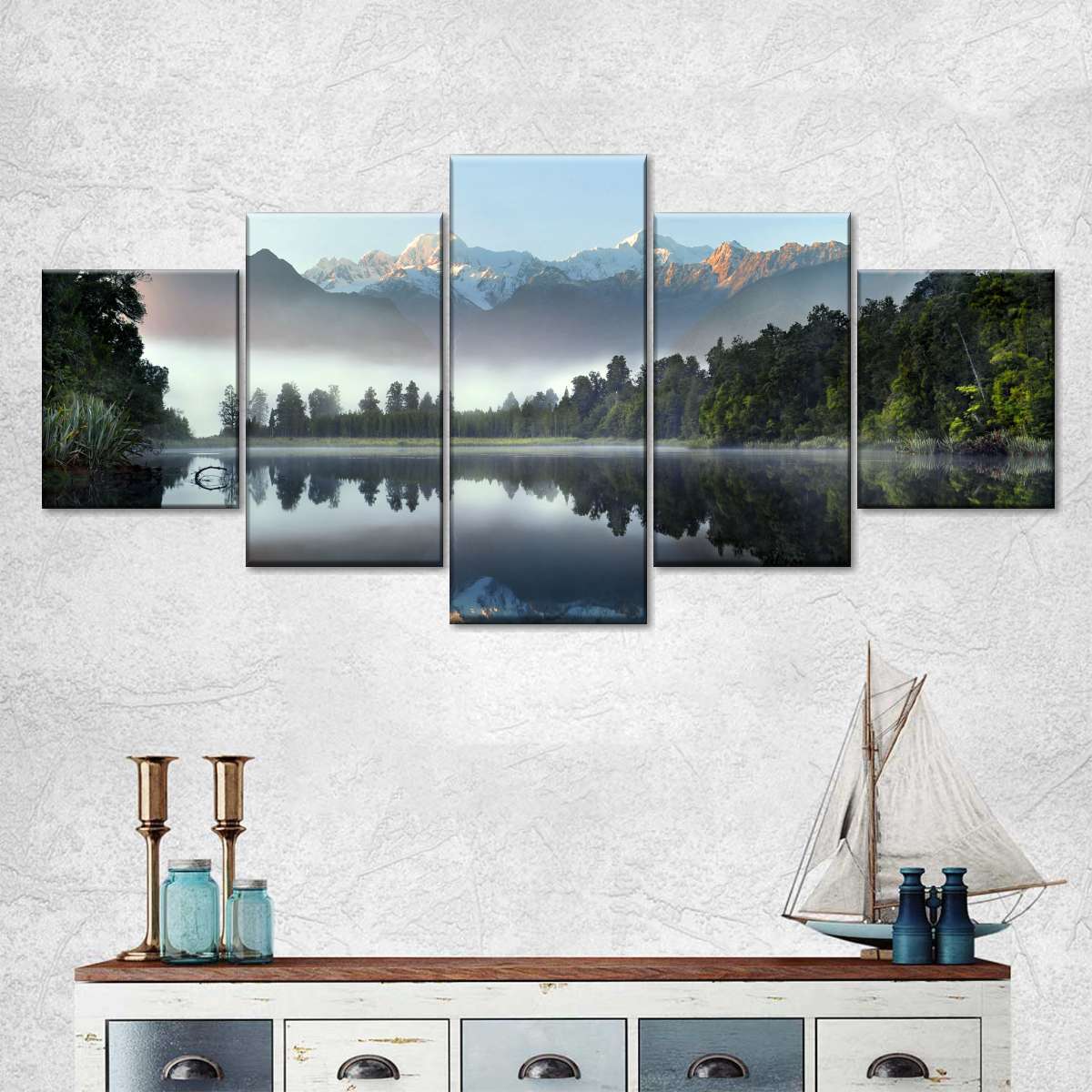 Lake Matheson Reflection Wall Art