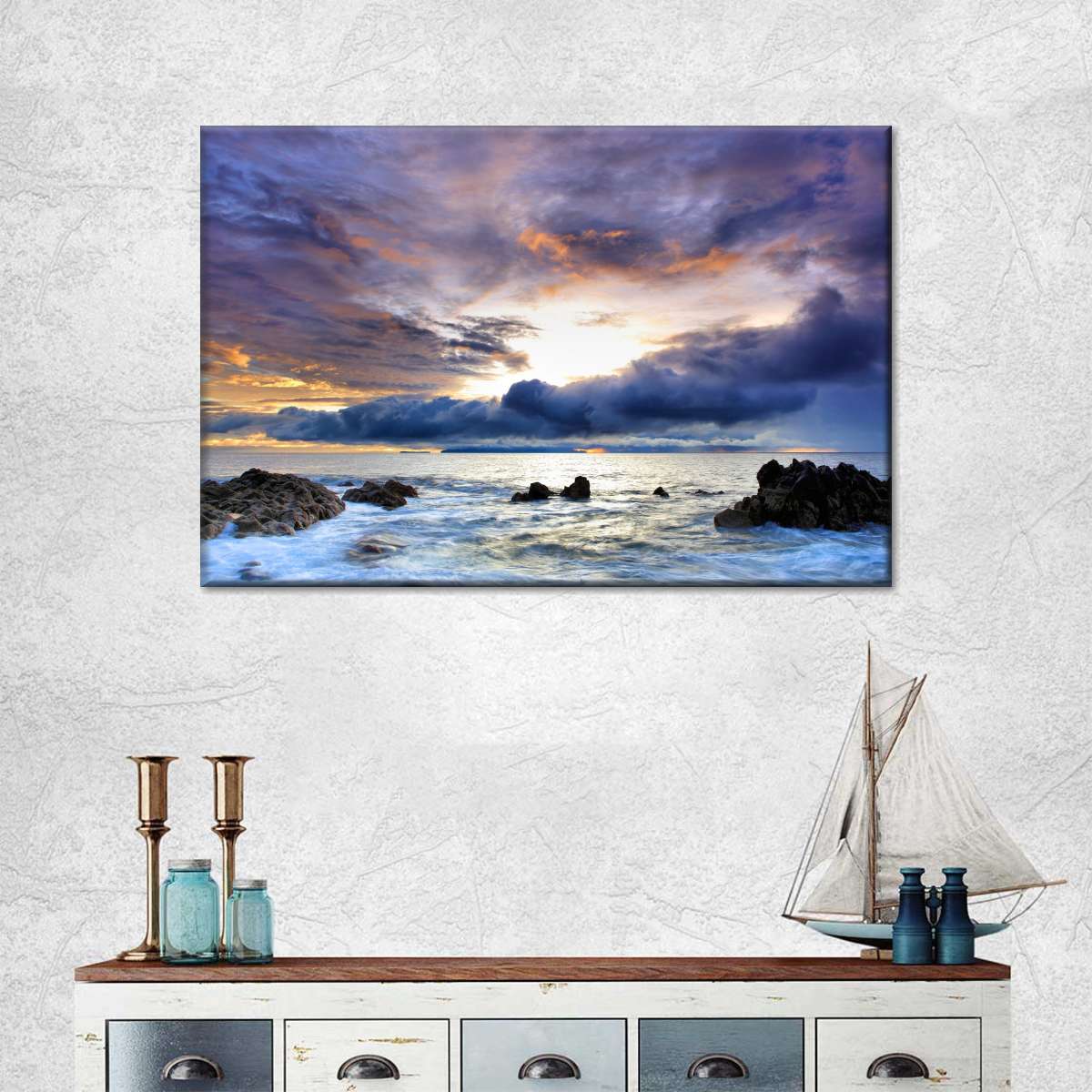 Storm At Cannon Beach Wall Art