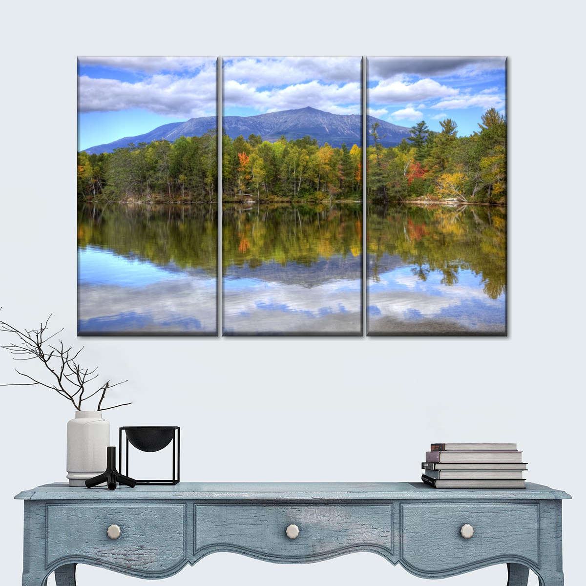 Mount Katahdin Lake Landscape Wall Art