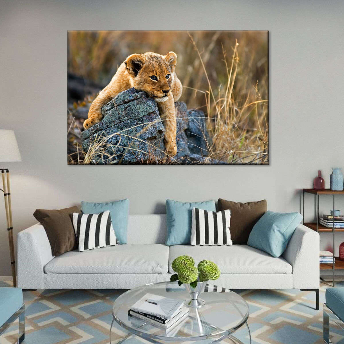 Safari Lion Cub Wall Art