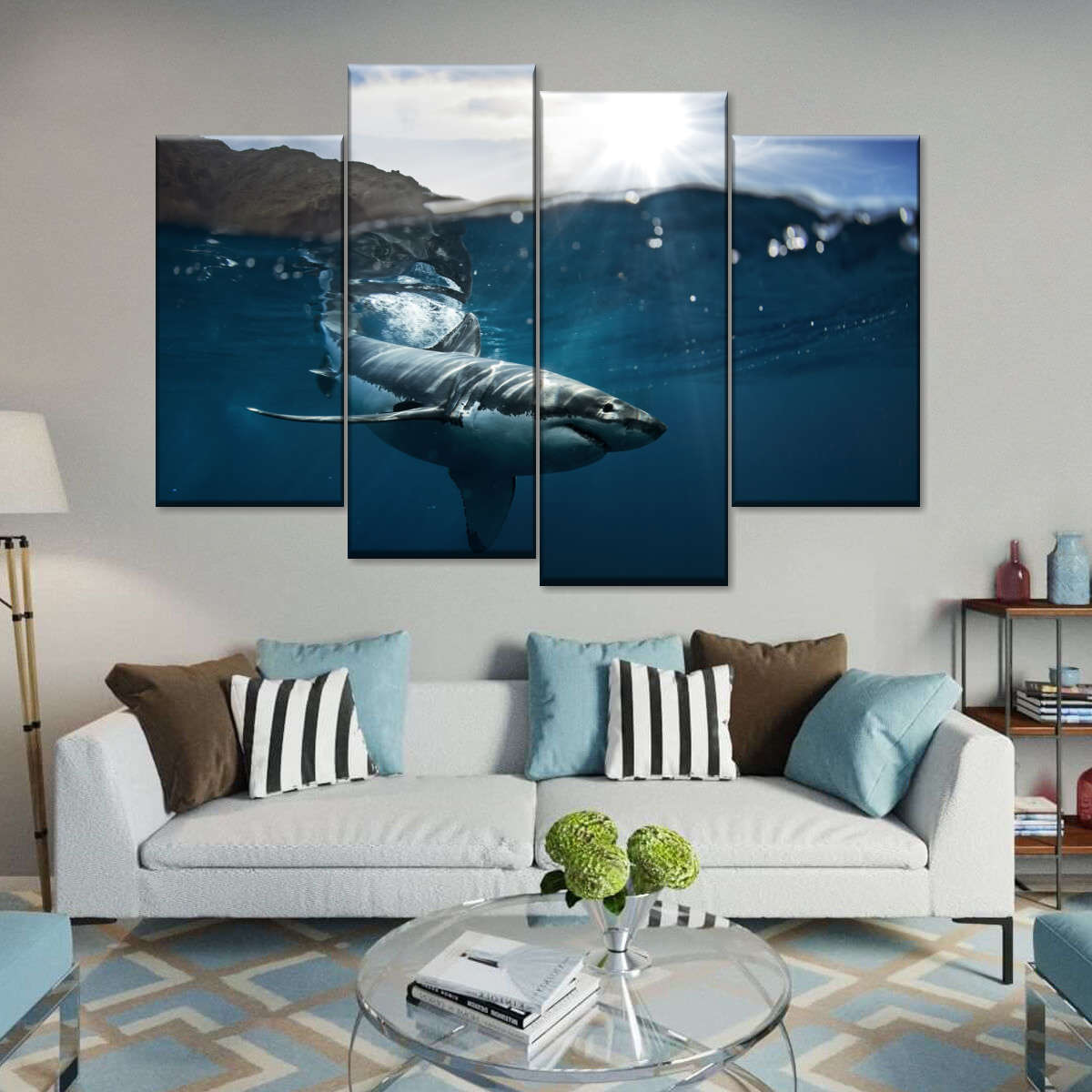 Shark Sunshine Wall Art