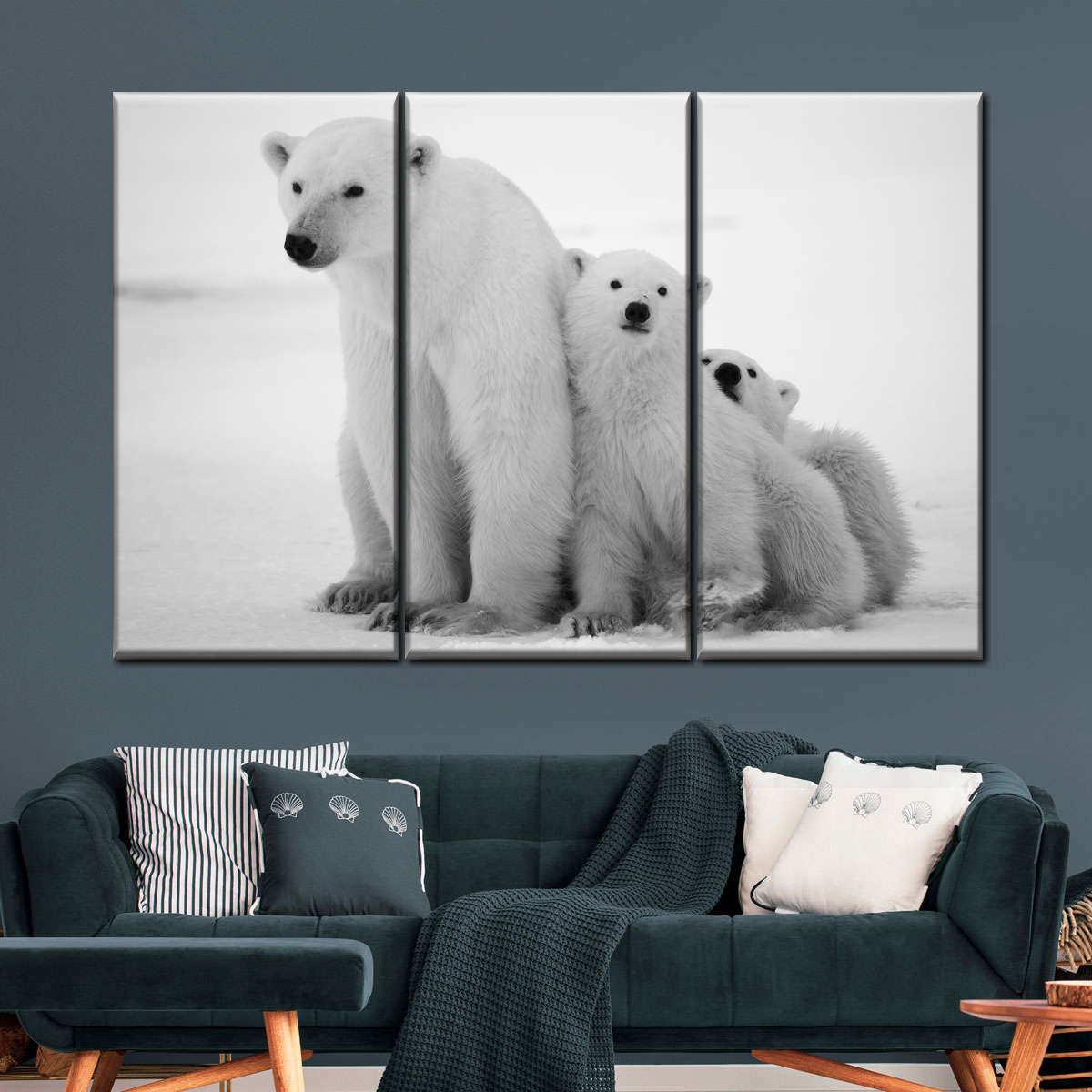 Polar Bear Family Wall Art