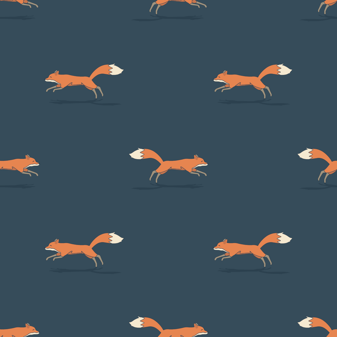 Navy Foxes Wallpaper