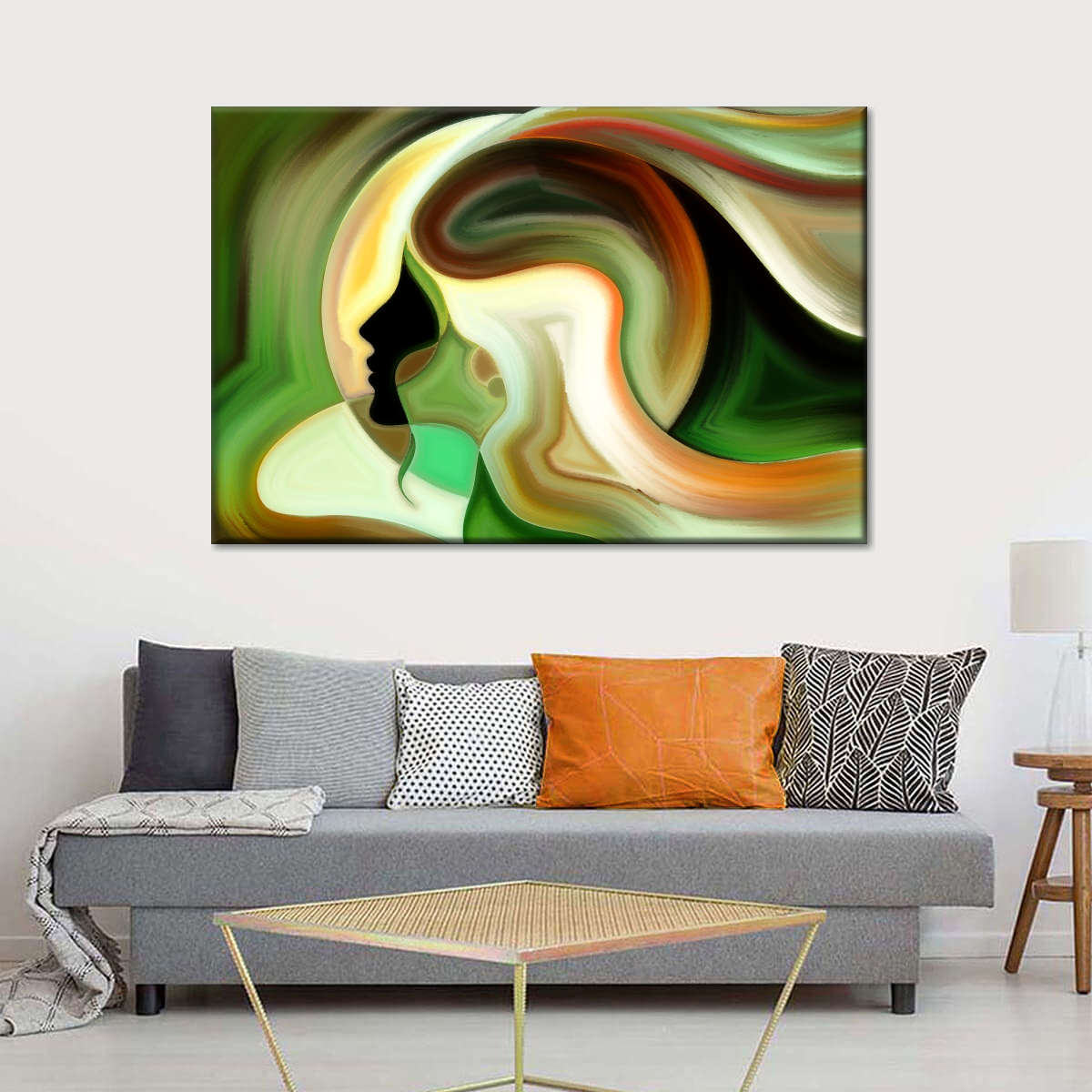 Abstract Woman Wall Art
