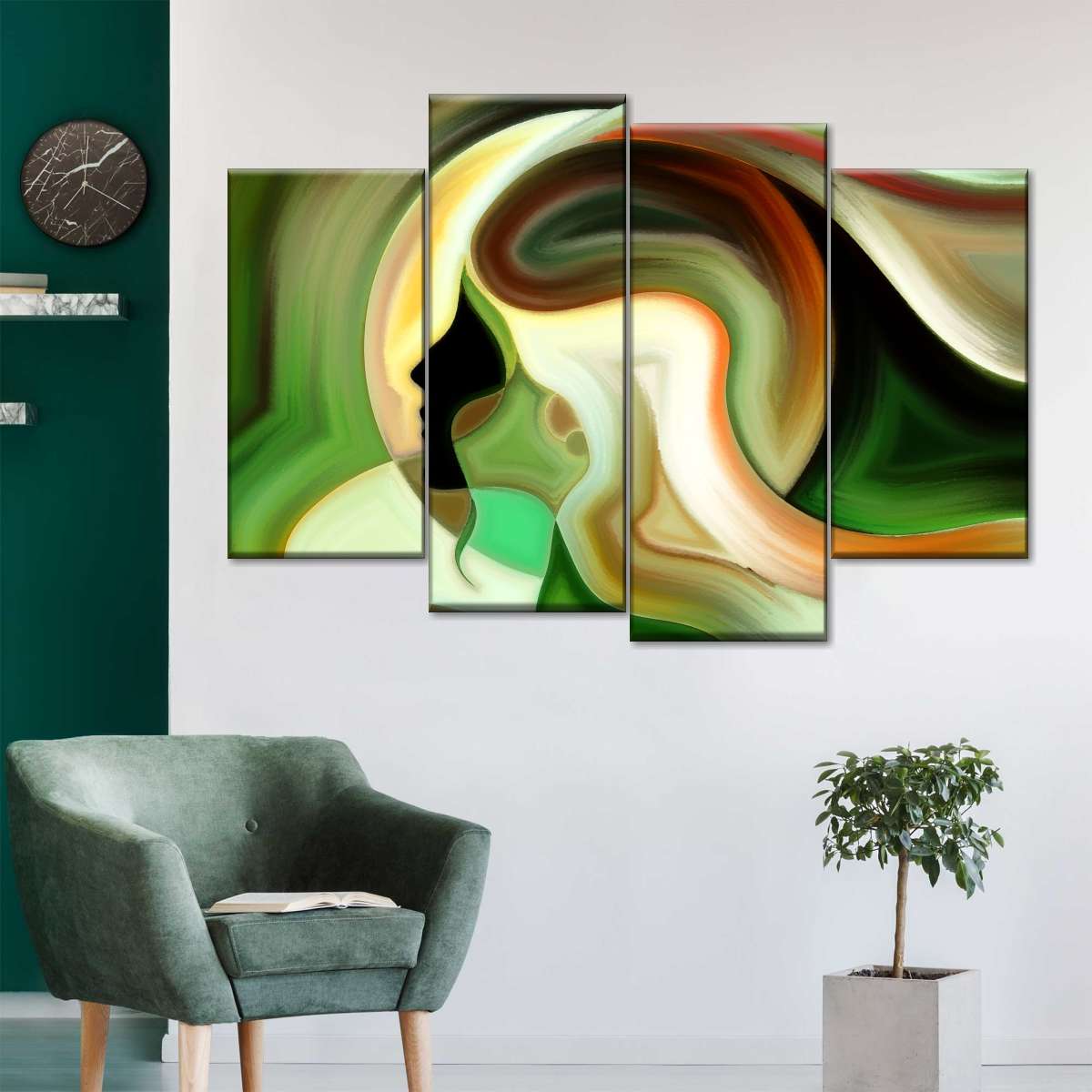 Abstract Woman Wall Art