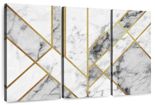 Marble Texture Geometric Abstract Wall Art