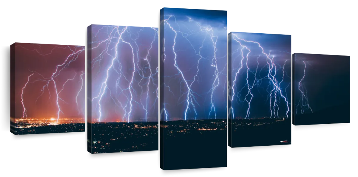 Lightning Strikes Wall Art