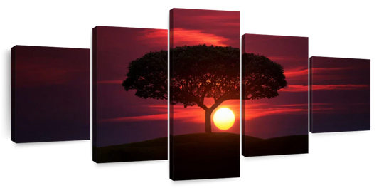 African Sunset Sky Wall Art