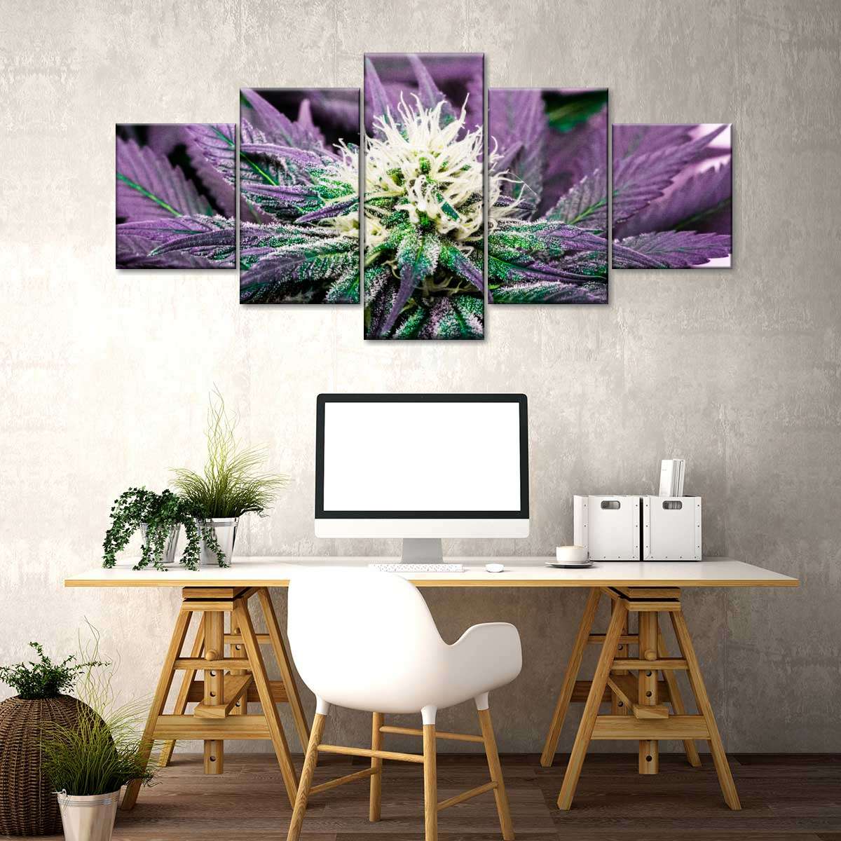 Rare Cannabis Plant Wall Art