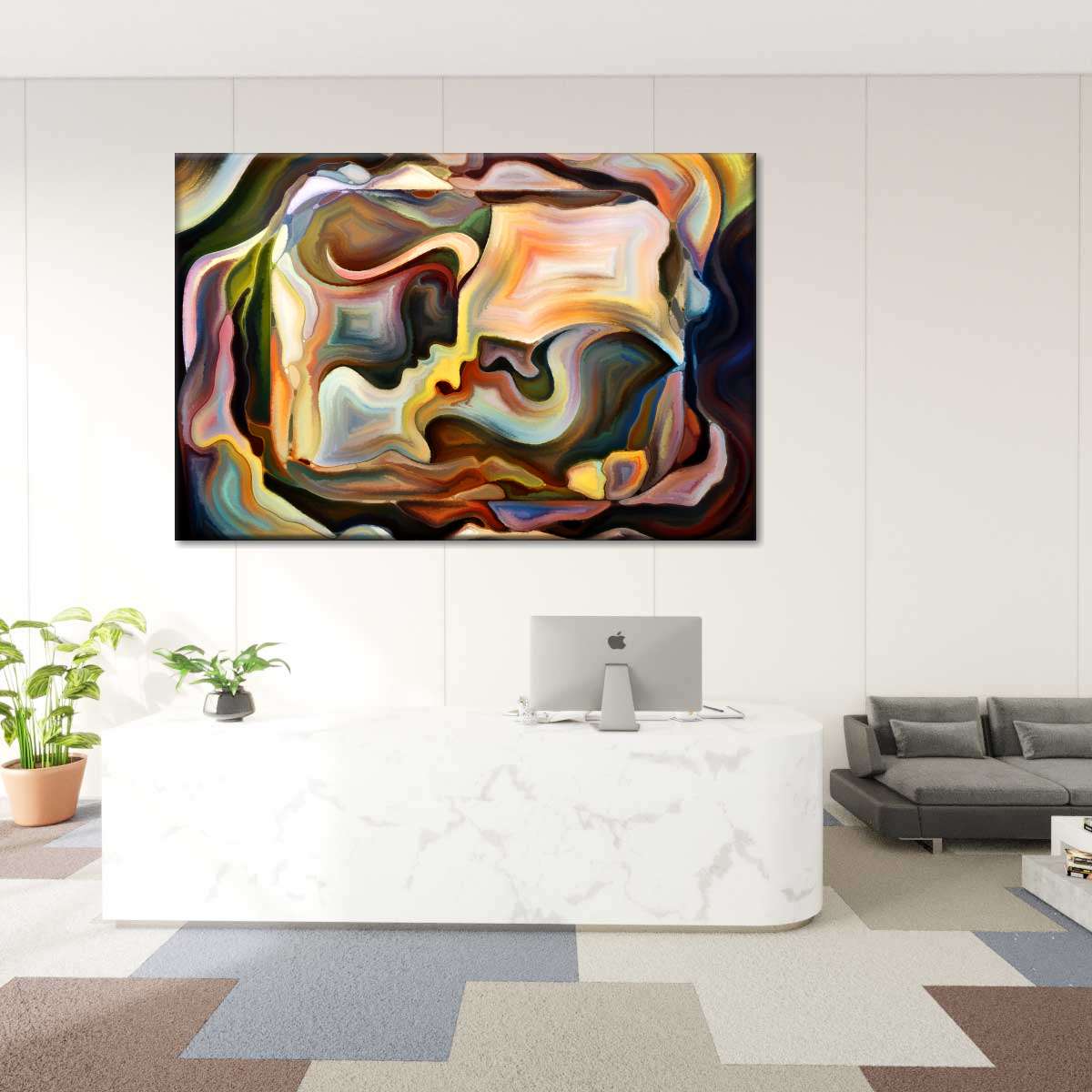 Passionate Moment Abstract Wall Art