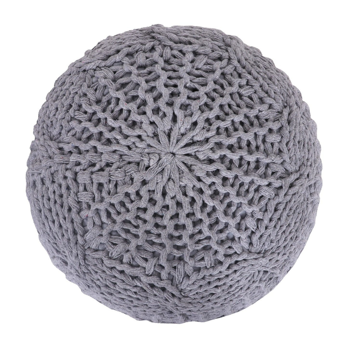 Samiyah Hand Knitted Pouf