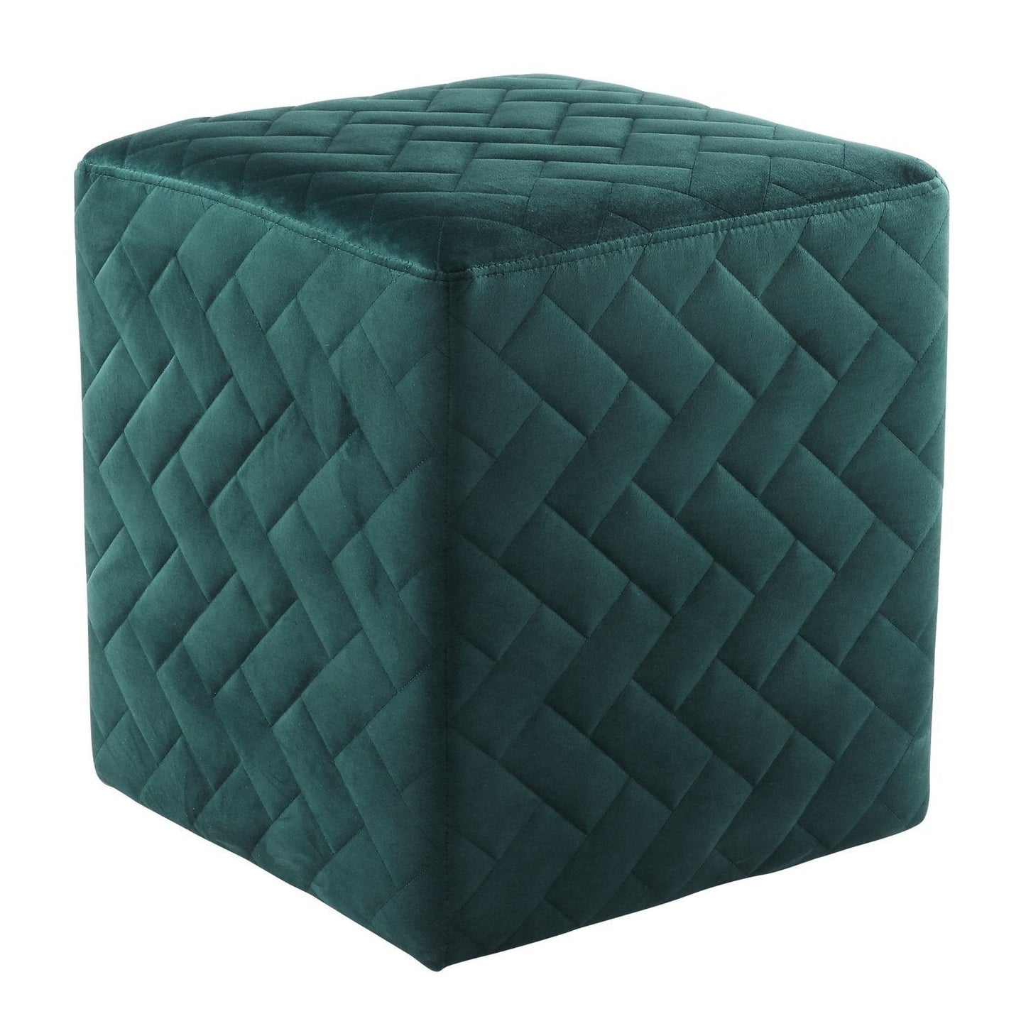 Alexis Velvet Cube Ottoman