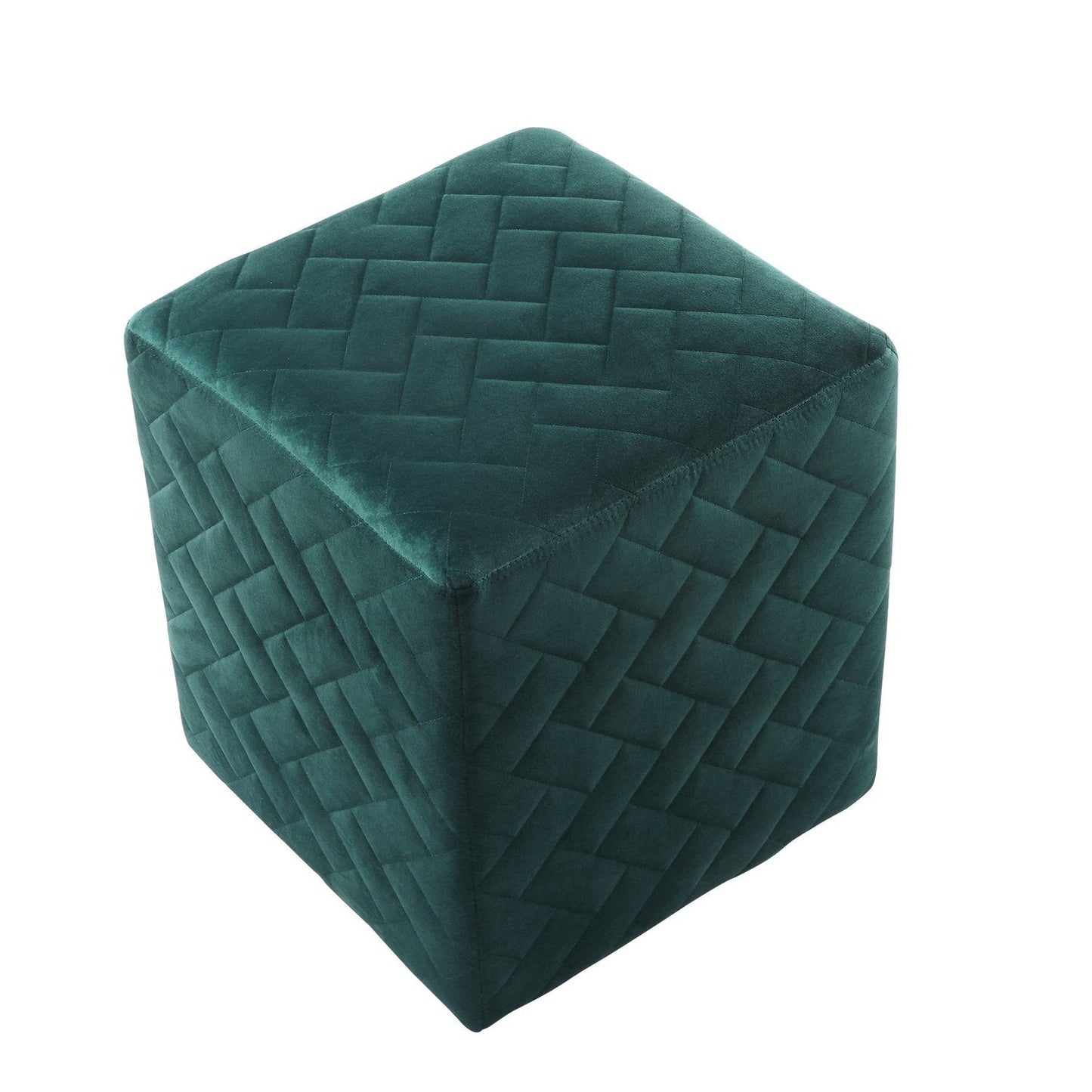 Alexis Velvet Cube Ottoman