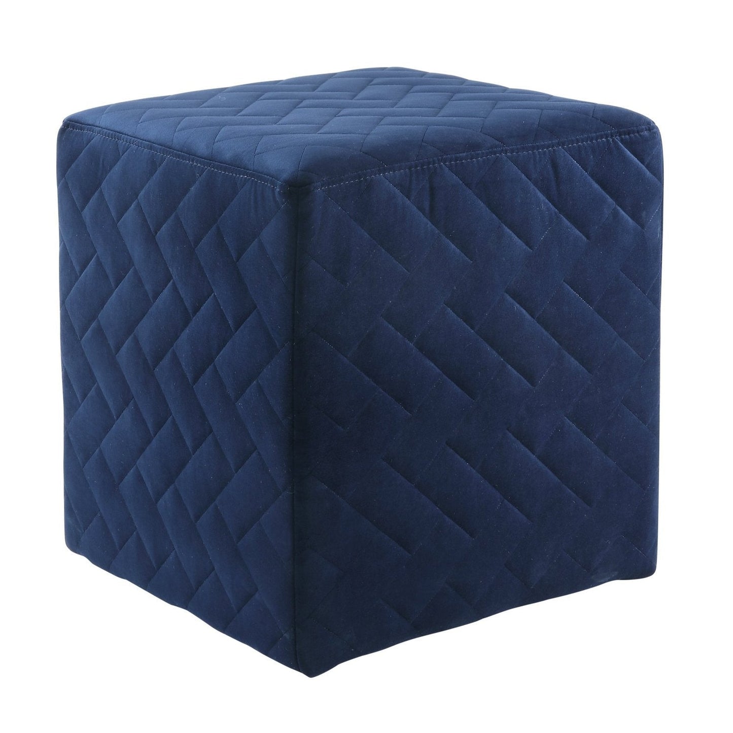 Alexis Velvet Cube Ottoman