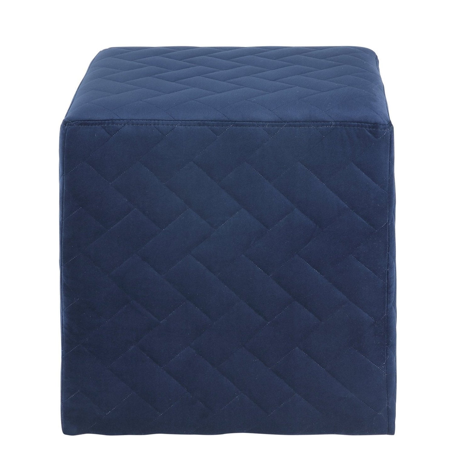 Alexis Velvet Cube Ottoman