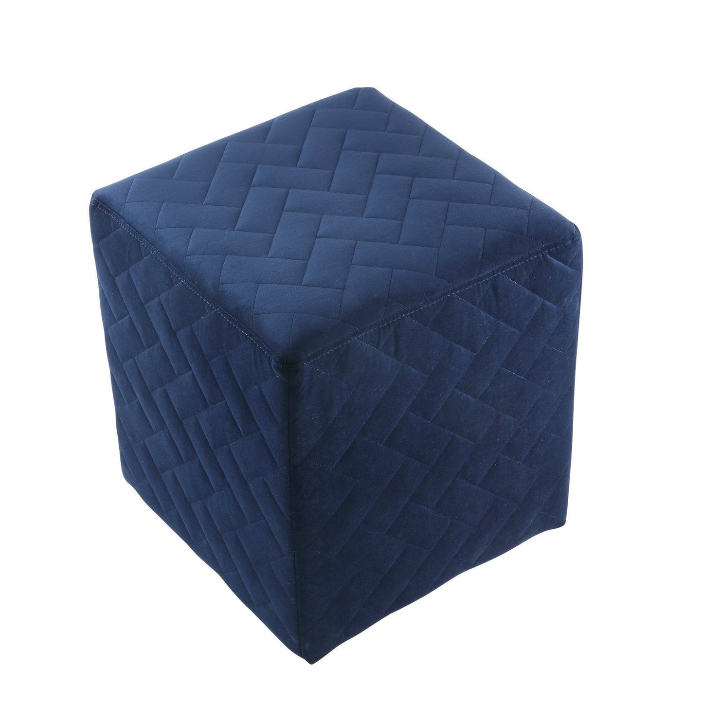 Alexis Velvet Cube Ottoman