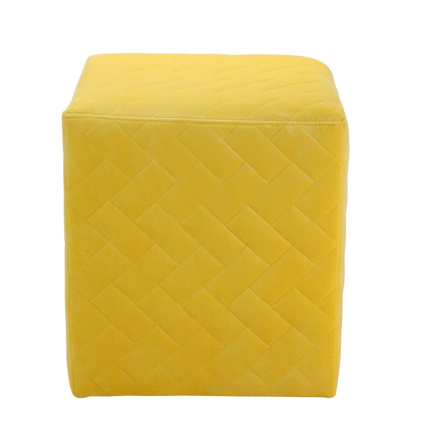 Alexis Velvet Cube Ottoman