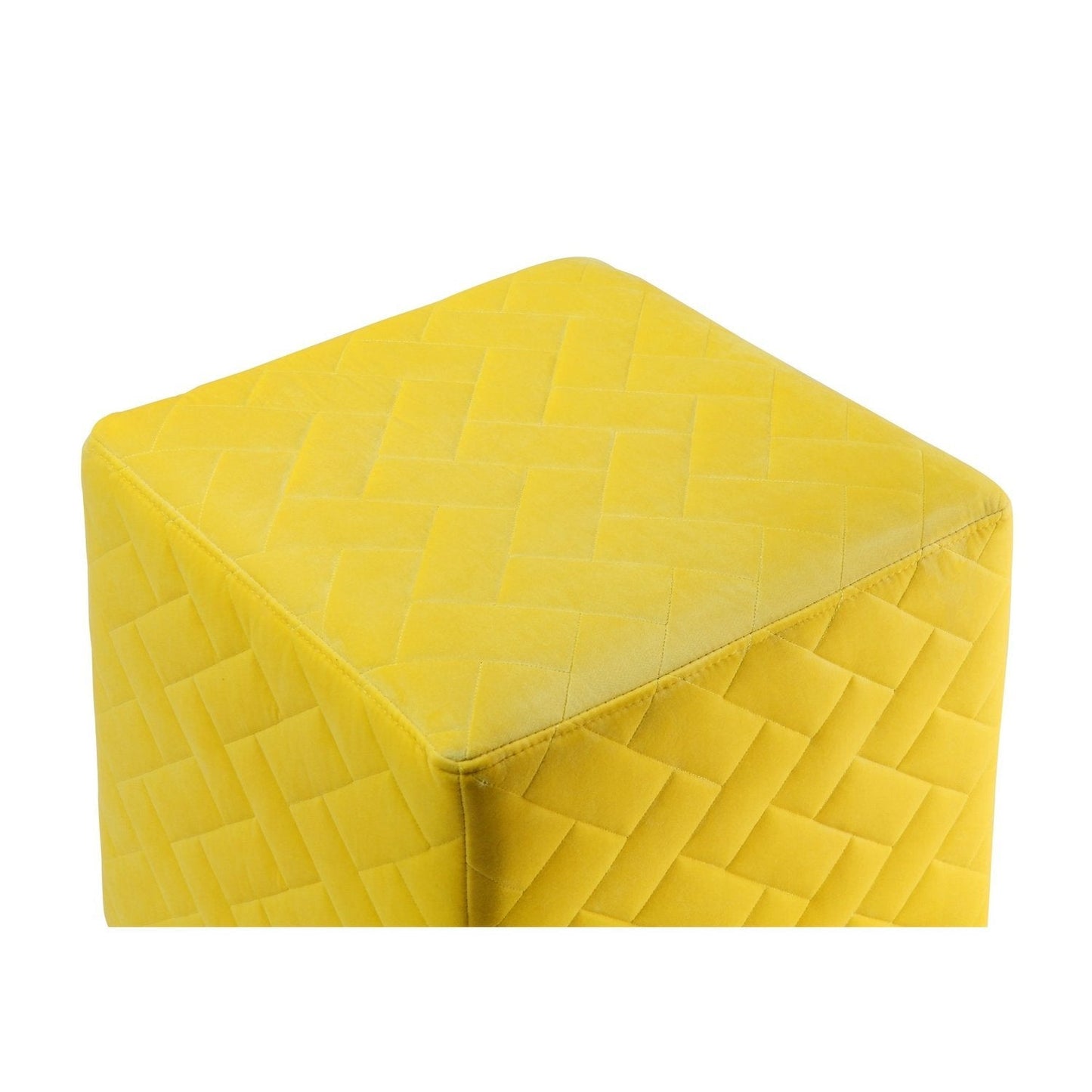 Alexis Velvet Cube Ottoman