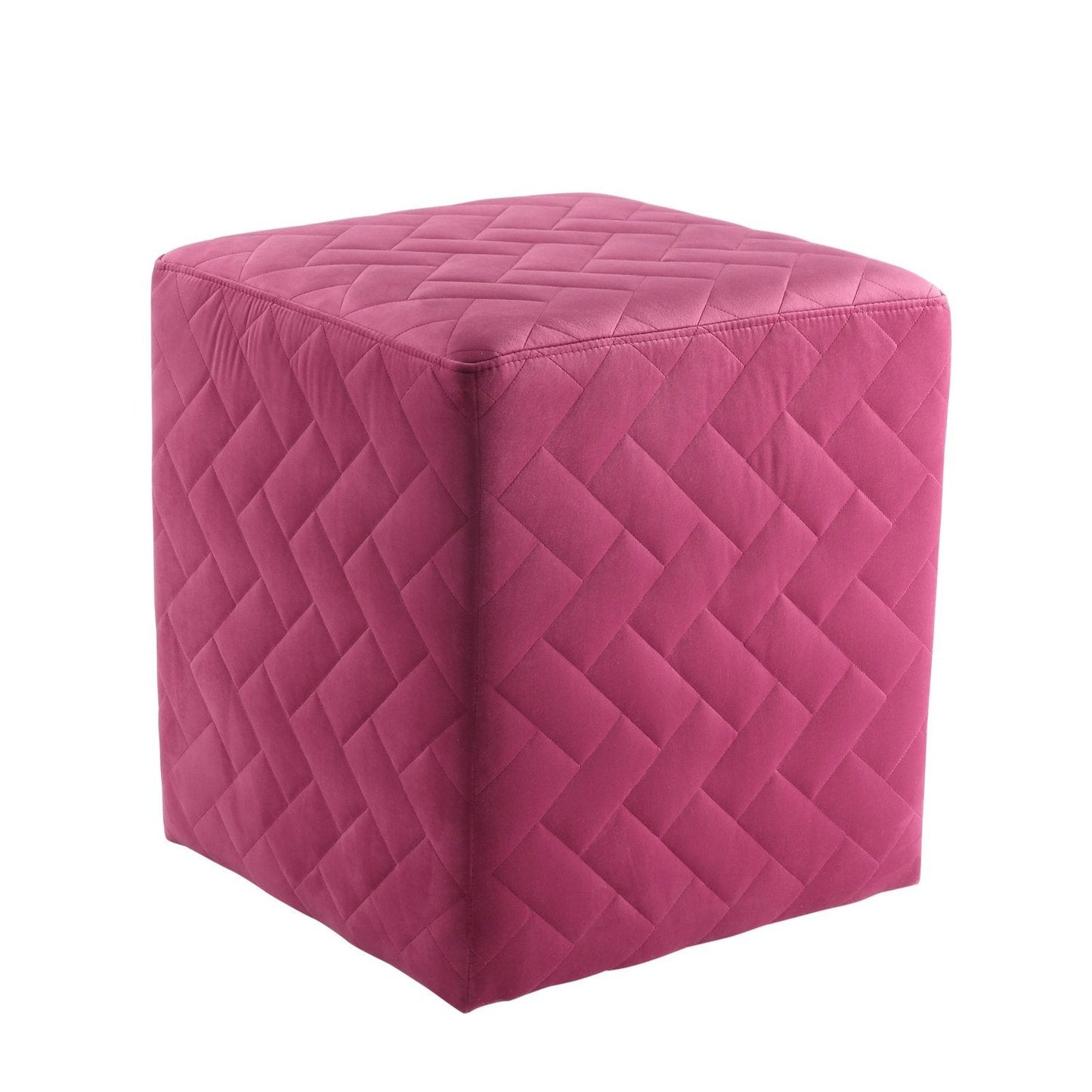 Alexis Velvet Cube Ottoman