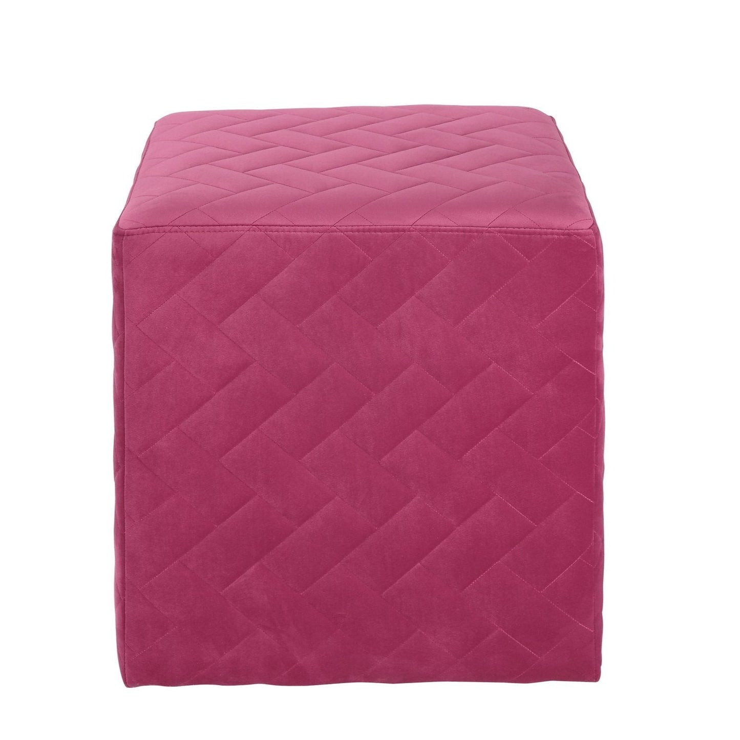 Alexis Velvet Cube Ottoman