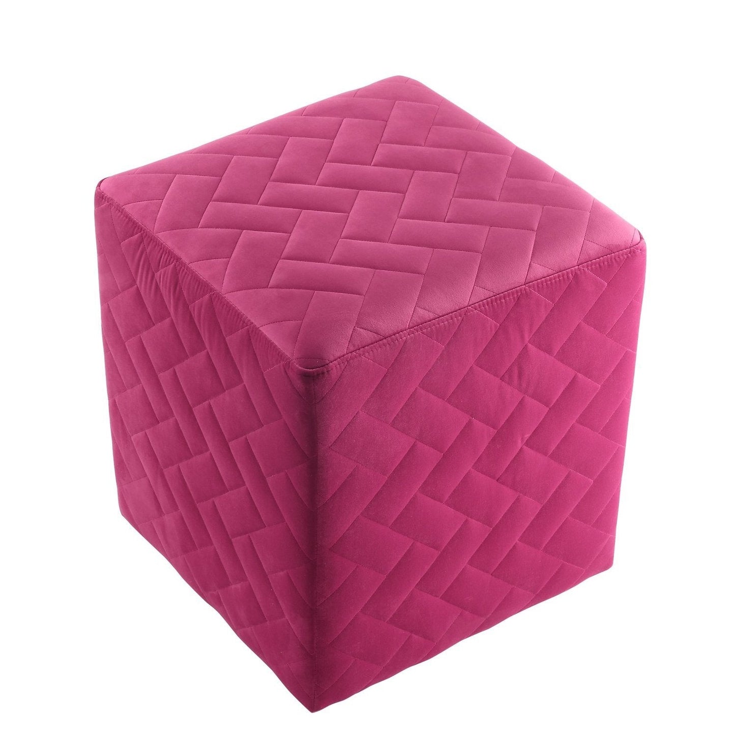 Alexis Velvet Cube Ottoman