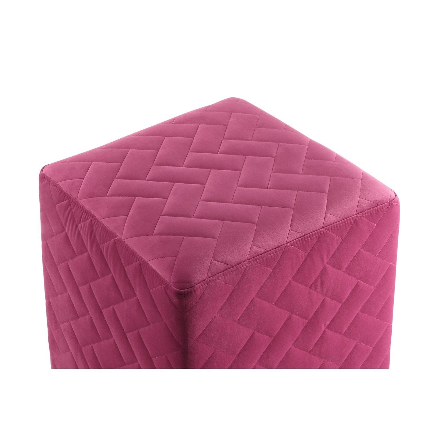 Alexis Velvet Cube Ottoman