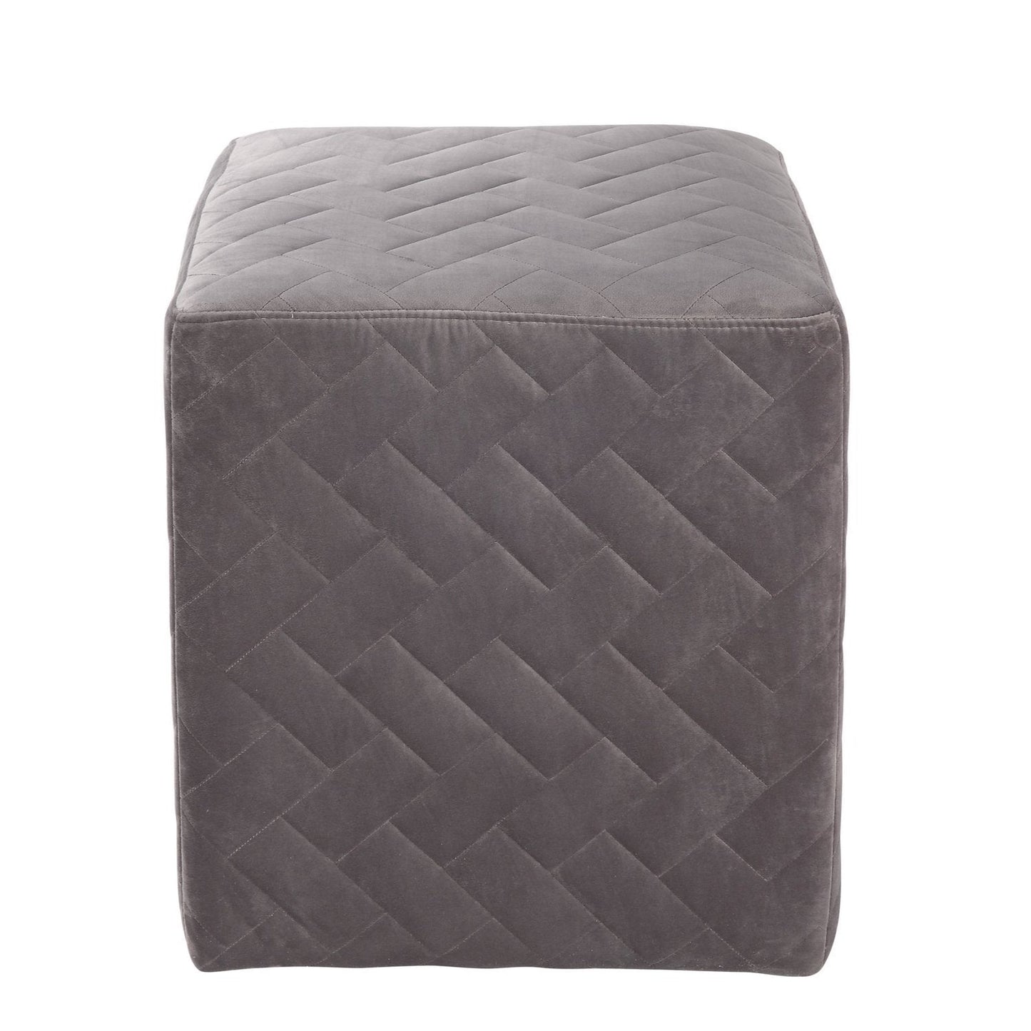 Alexis Velvet Cube Ottoman