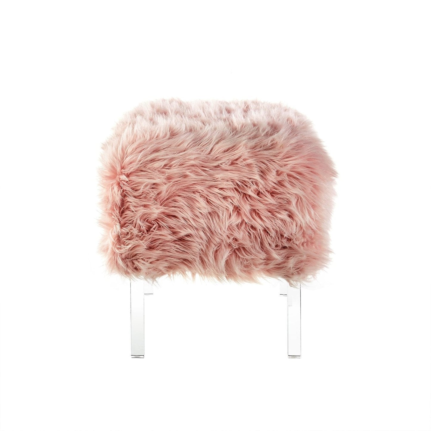 Ava Lux Fur Ottoman