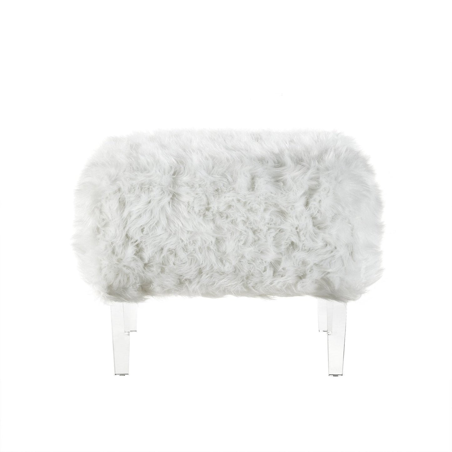 Ava Lux Fur Ottoman