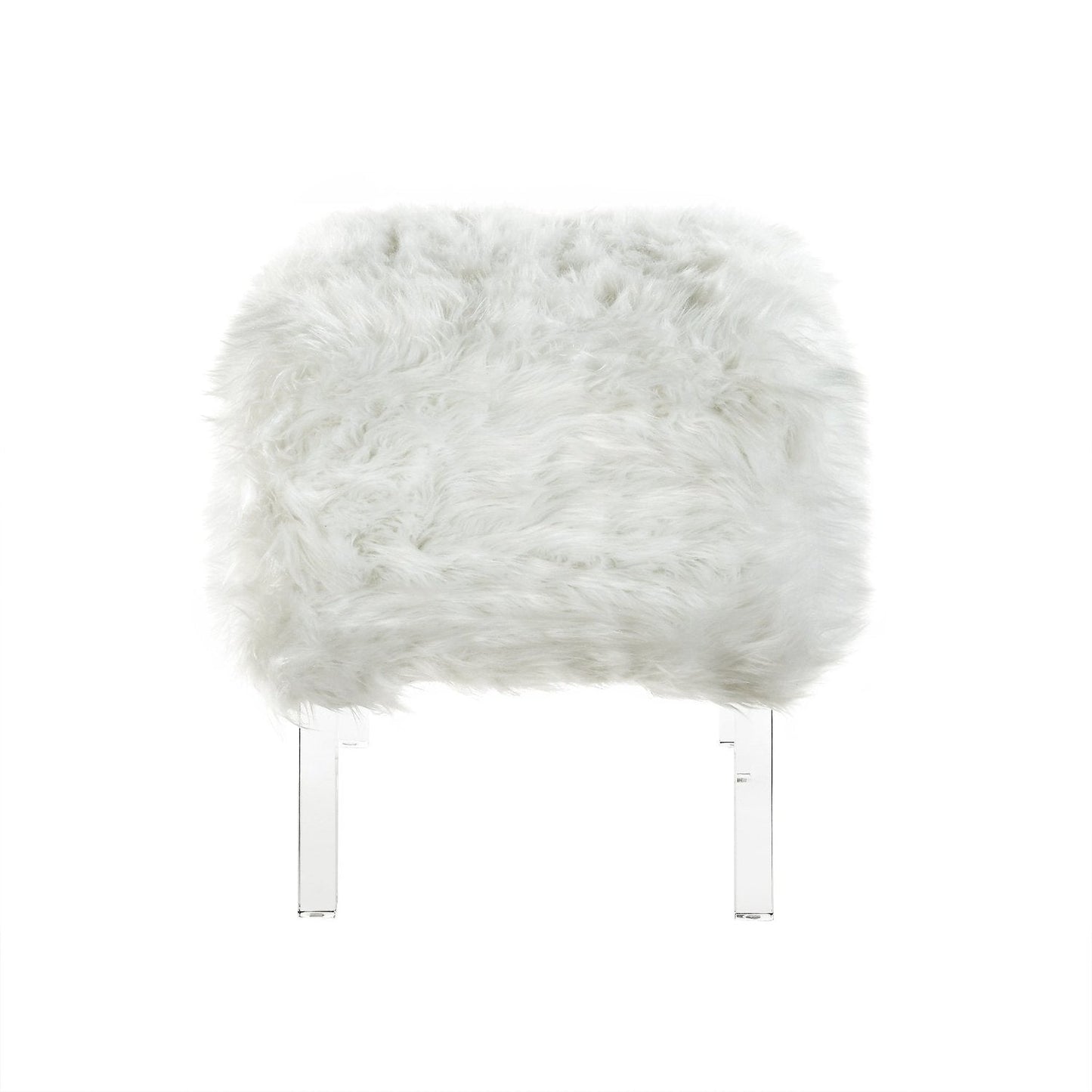 Ava Lux Fur Ottoman