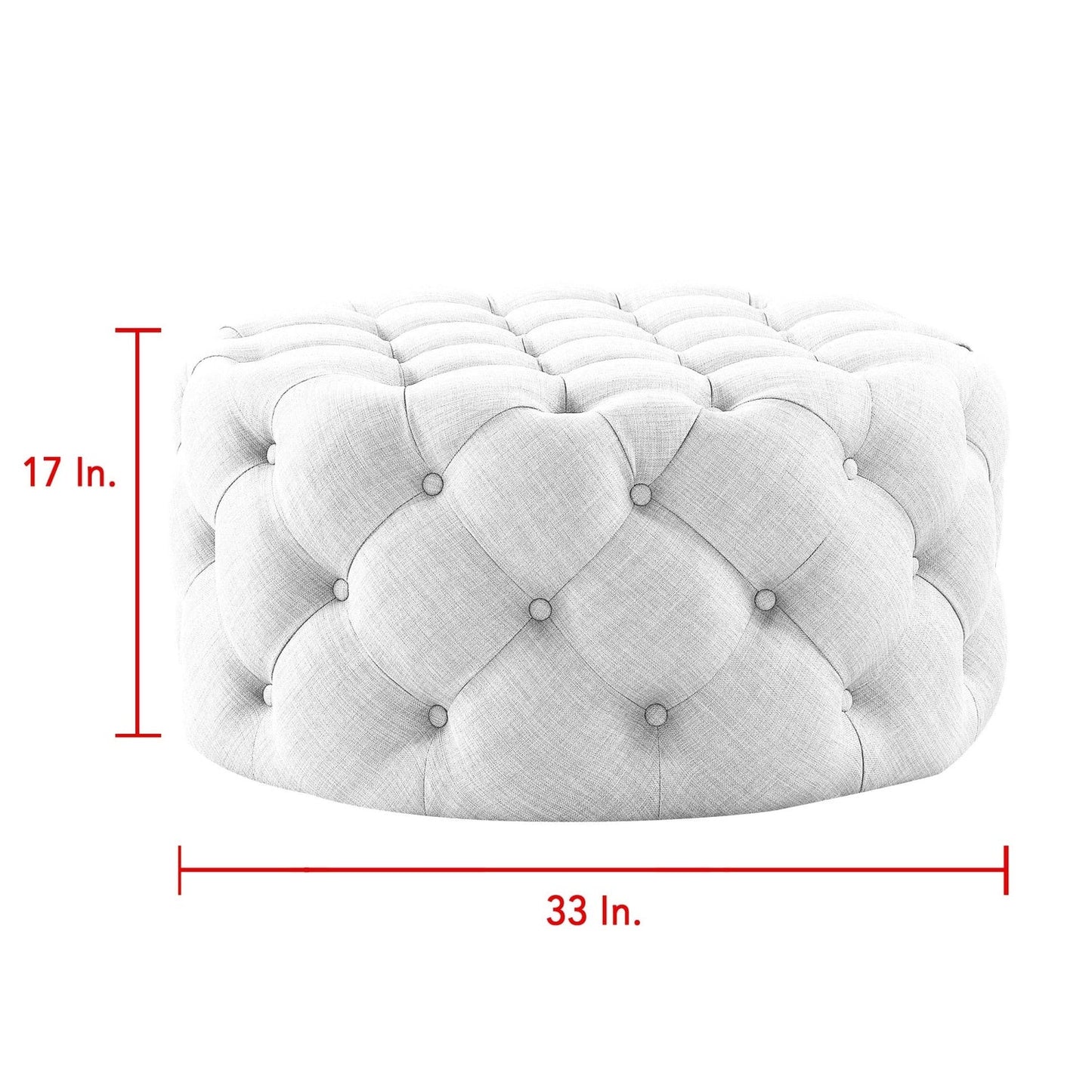 Bella Cocktail Round Ottoman