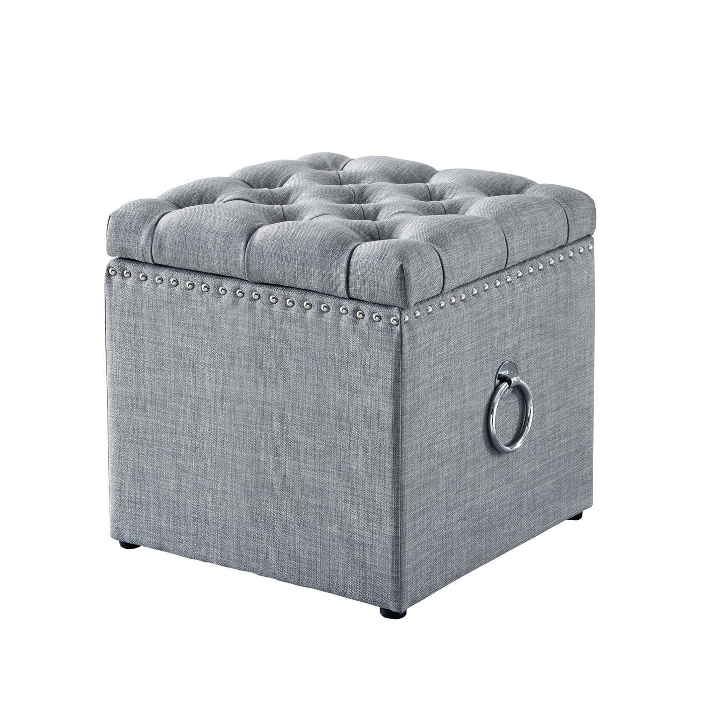 Ella Linen Storage Ottoman